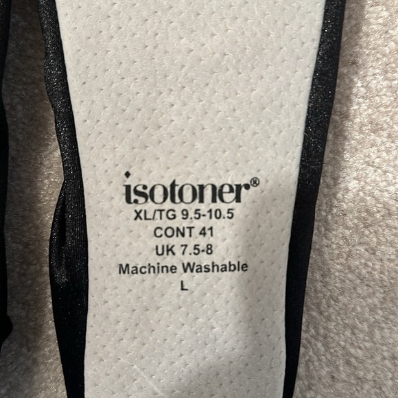 Isotoner Womens Black Ballet Slippers Size XL (9.5 - 10) NWT - Picture 3 of 3